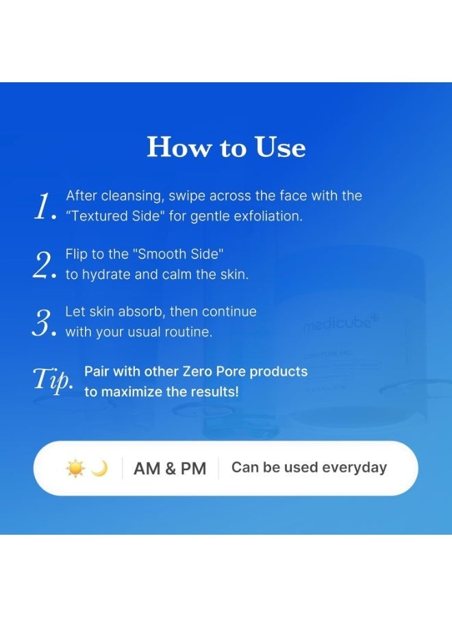 Zero Pore Pads 2.0, Dual‑Textured Toner Pads (70 sheets)