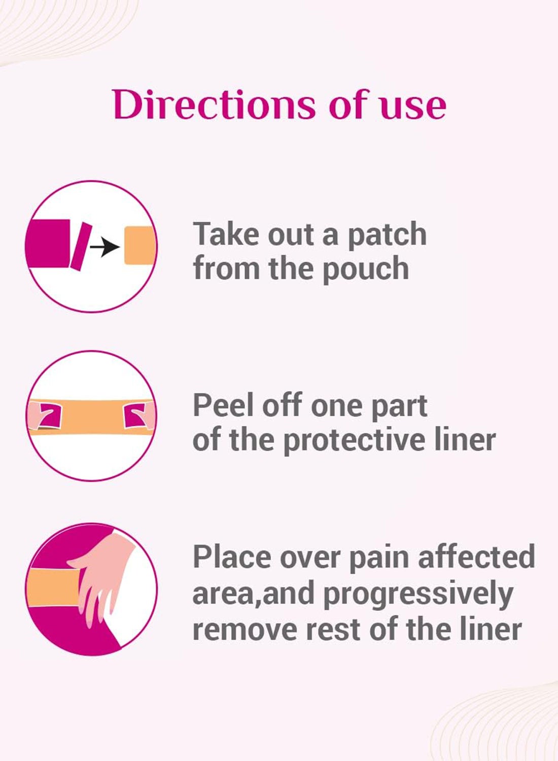Rapidex Feminine Pain Relief Patch 5 Per Pouch Fast Action And Long Lasting Reli