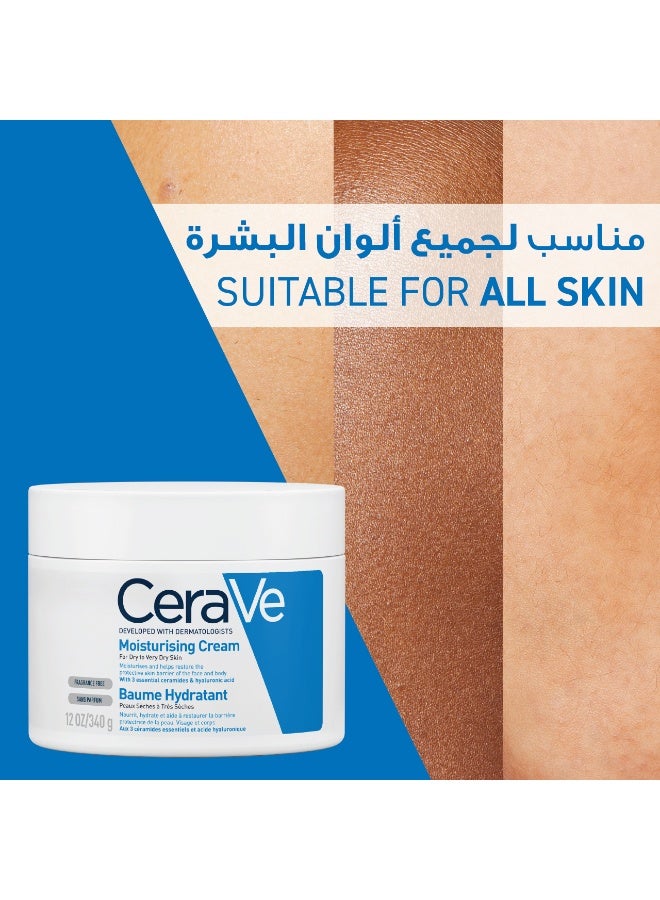 Moisturizing Cream For Dry Skin With Hyaluronic Acid - 340grams
