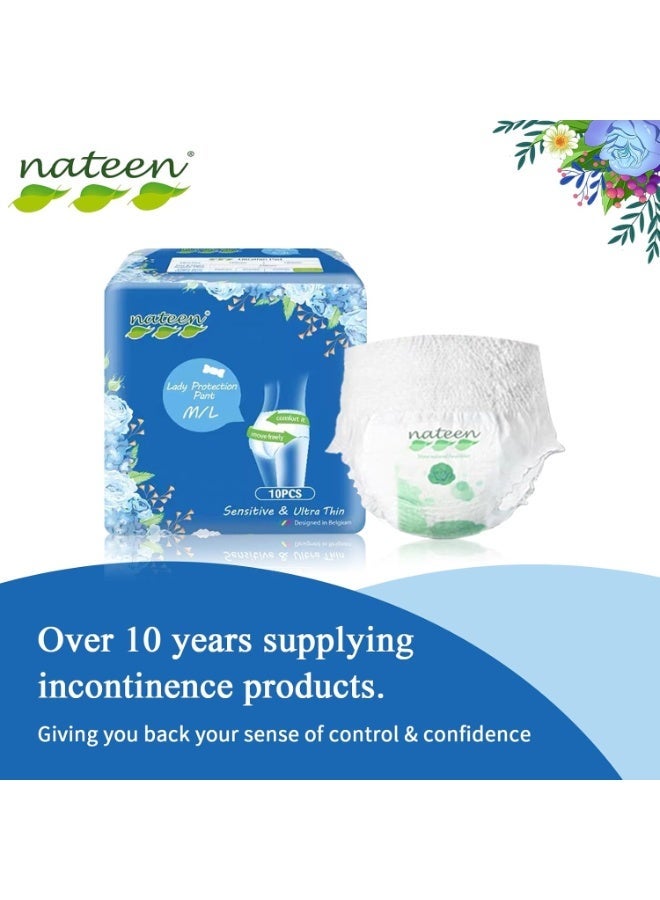 Disposable Period Pants For Sanitary Protection,10 Count Sanitary Pads Pant Styl