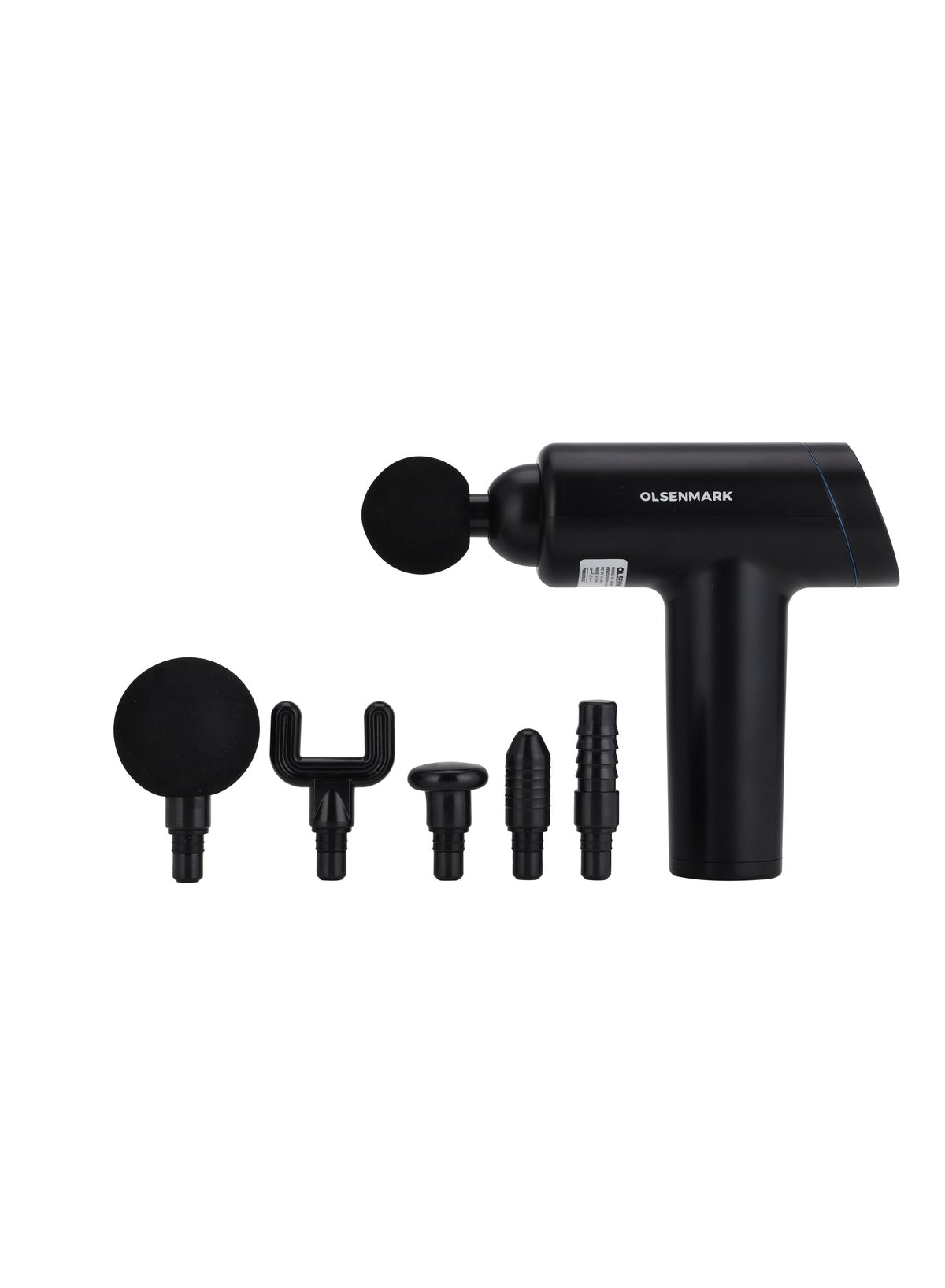 Olsenmark 6 in 1 Percussion Massager for Pain Relief, Rechargeable and Cordless 