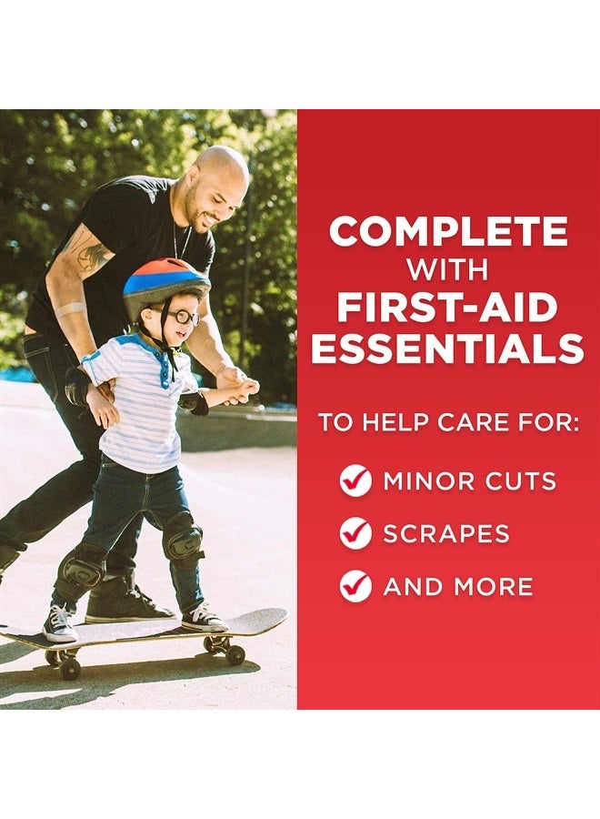 All-Purpose Portable Compact First Aid Kit for Minor Cuts, Scrapes, Sprains & Burns, Ideal for Home, Car, Travel, Camping and Outdoor Emergencies, 160 pieces - Image 3