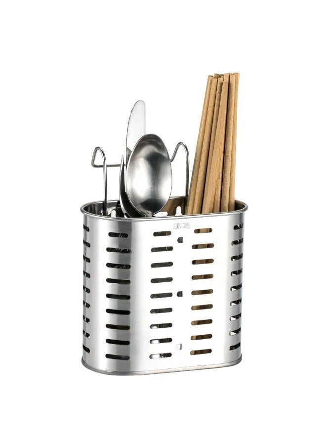 Kitchen Utensils Drying Out Holder Silver - Image 2