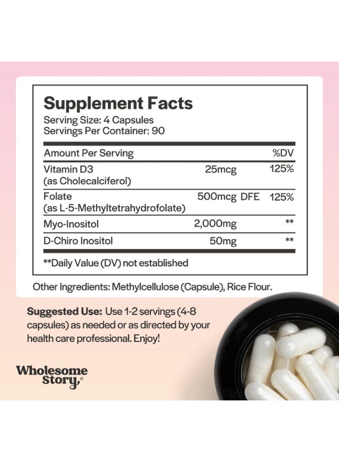 Myo Inositol & D-Chiro Inositol 40:1 Ratio | Fertility & Hormone Balance Supplem
