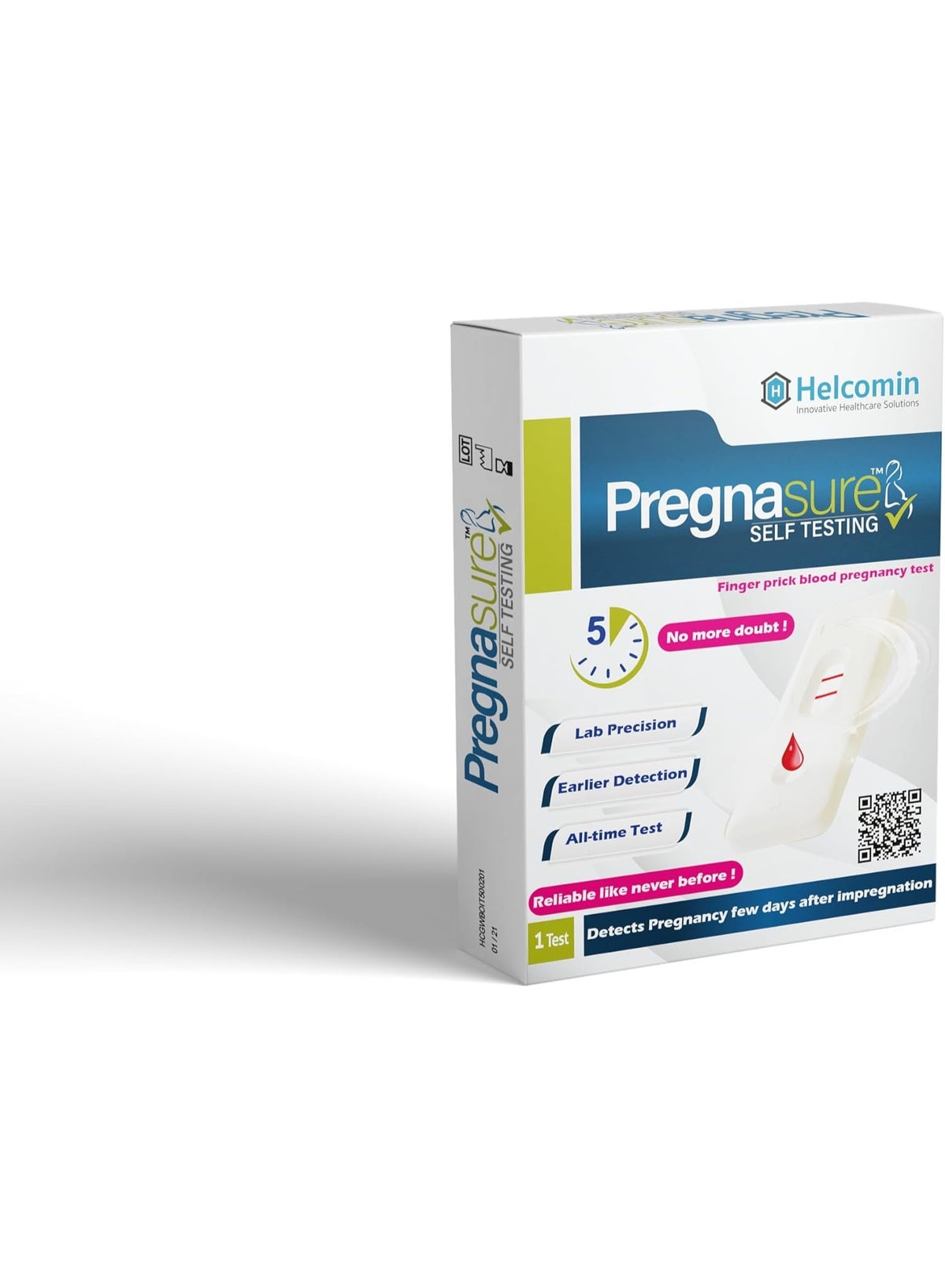 Pregnasure Finger Blood Pregnancy Test – Fast & Accurate Early Pregnancy Detecti