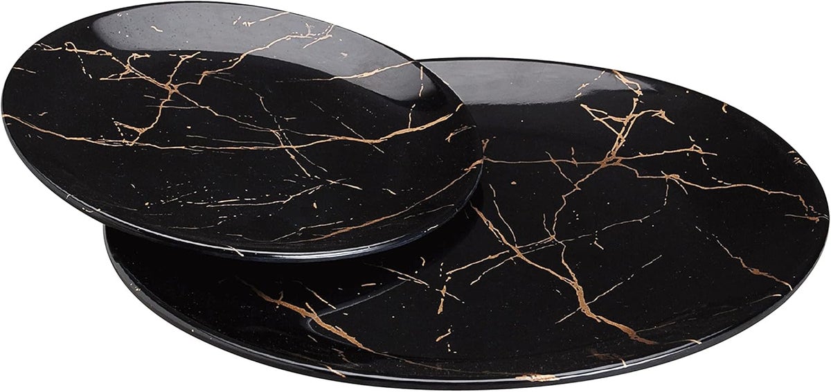 Dinewell Melamine Ultra Dinner Set Black 30Pcs Black/Brown 28cm