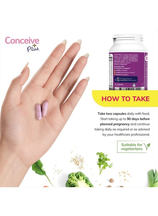 Conceive Plus Womens Fertility Support - Fertility Supplements For Women, Prenatal Vitamin, 60 Capsules, 30 Day Supply - Image 5