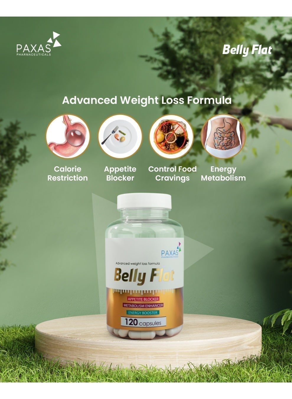 Belly Flat Advanced Weight Loss Formula - 120 Capsules - Image 3