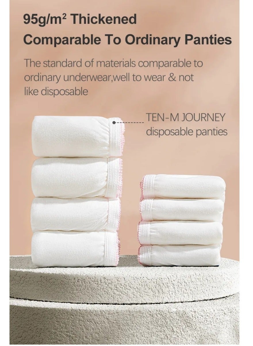 12PCS Disposable Underwear for Women Cotton and Individual Sealing Disposable Ma