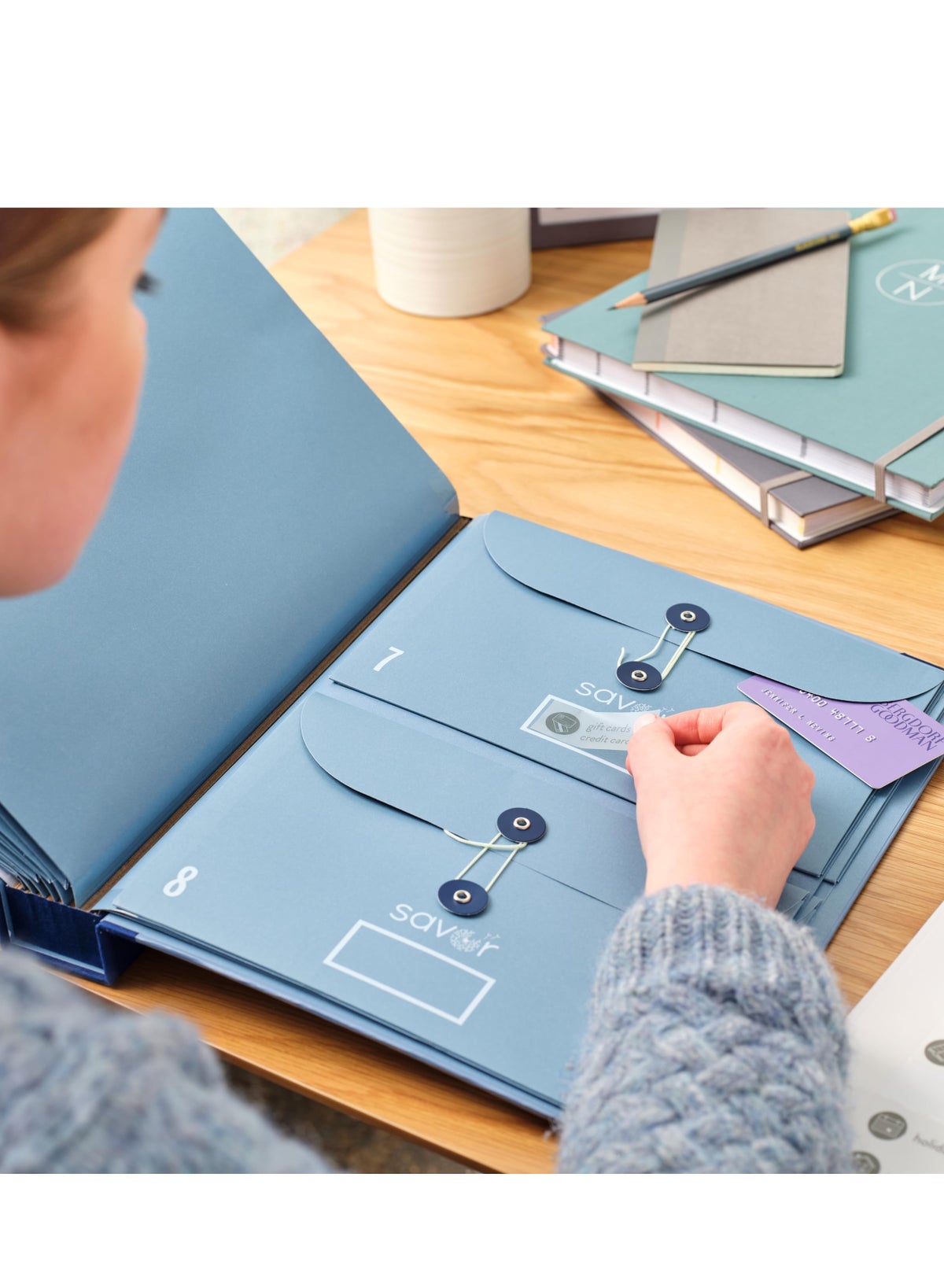 2025 Updated Edition Document Organizer|Custom Dyed Cloth Bound Expanding File Folder for Important Papers, Emergency Binder,Birth Certificates,Social Security Cards, and Passports - Image 4
