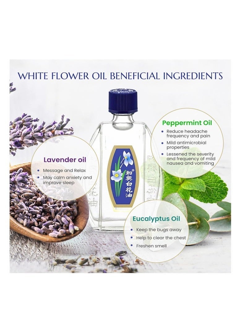 White Flower The Original HOE HIN Embrocation Oil – 2.5ml - Image 3