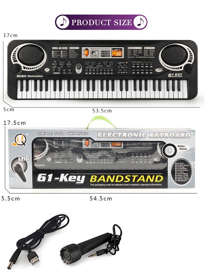 Electronic Keyboard Piano 61 Keys, Electronic Portable Keyboard Piano 61 Keyboar
