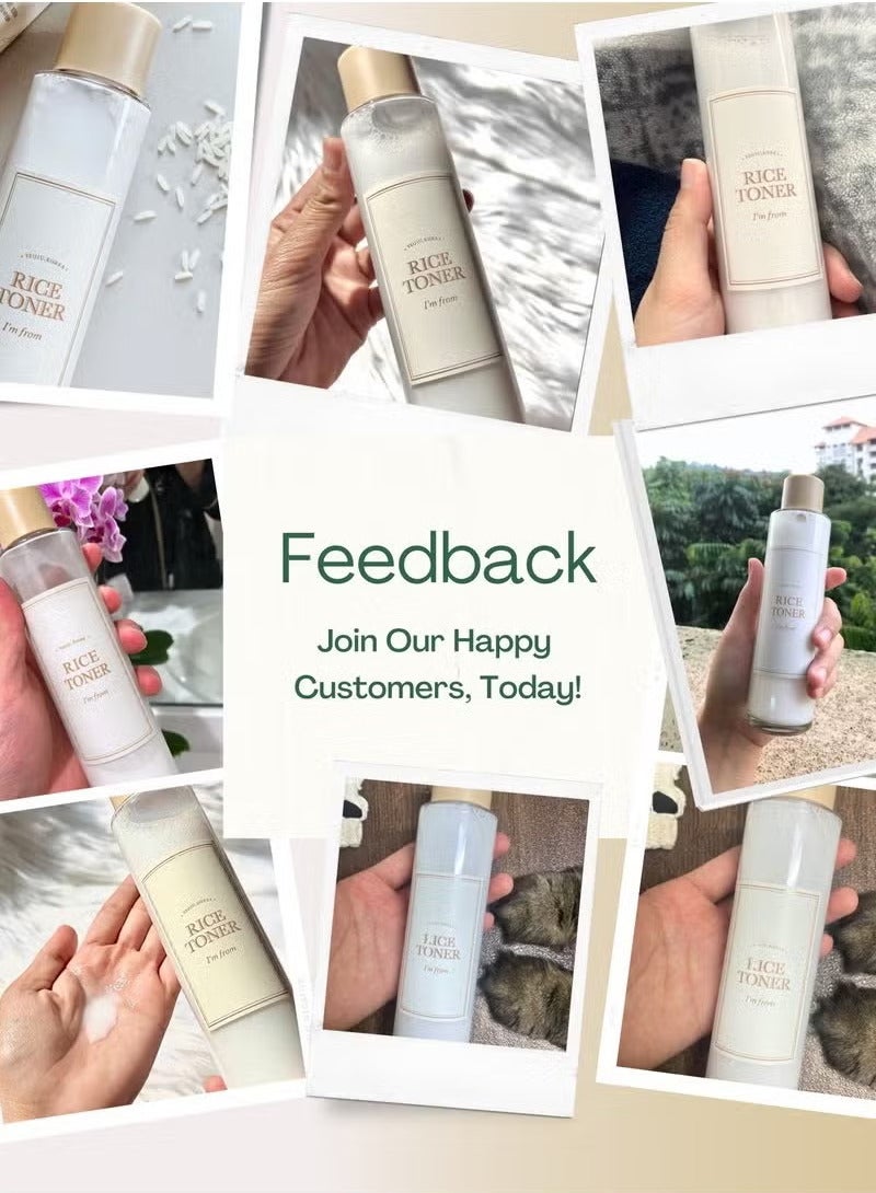 Rice Toner, Milky Toner for Glowing Skin, 77.78% Korean Rice, Glow Essence with Niacinamide, Hydrating for Sensitive, Dry, Dull, Combination Skin, Vegan, Fragrance Free, Glass Skin 150ml - Image 3