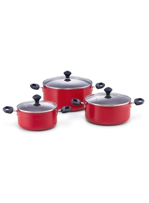 Classique Covered Saucepot With Steel Lid Red 18cm