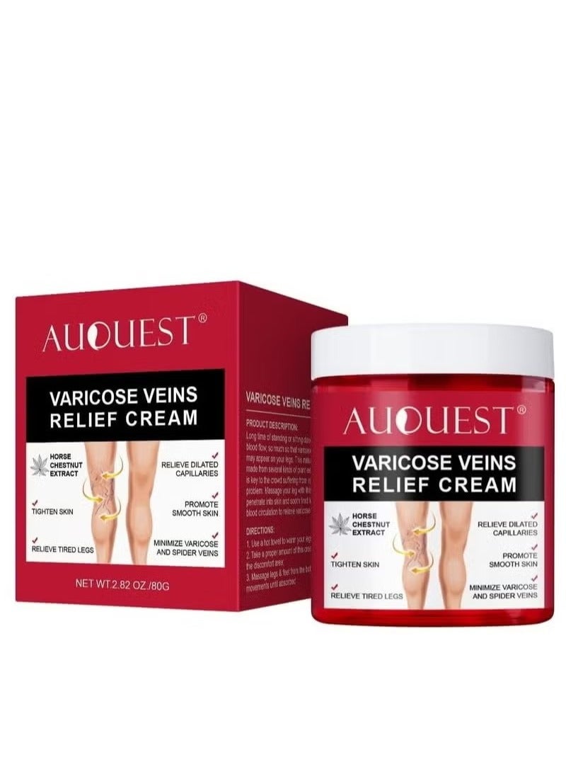 Varicose & Spider Veins Relief Cream 80g - Image 2
