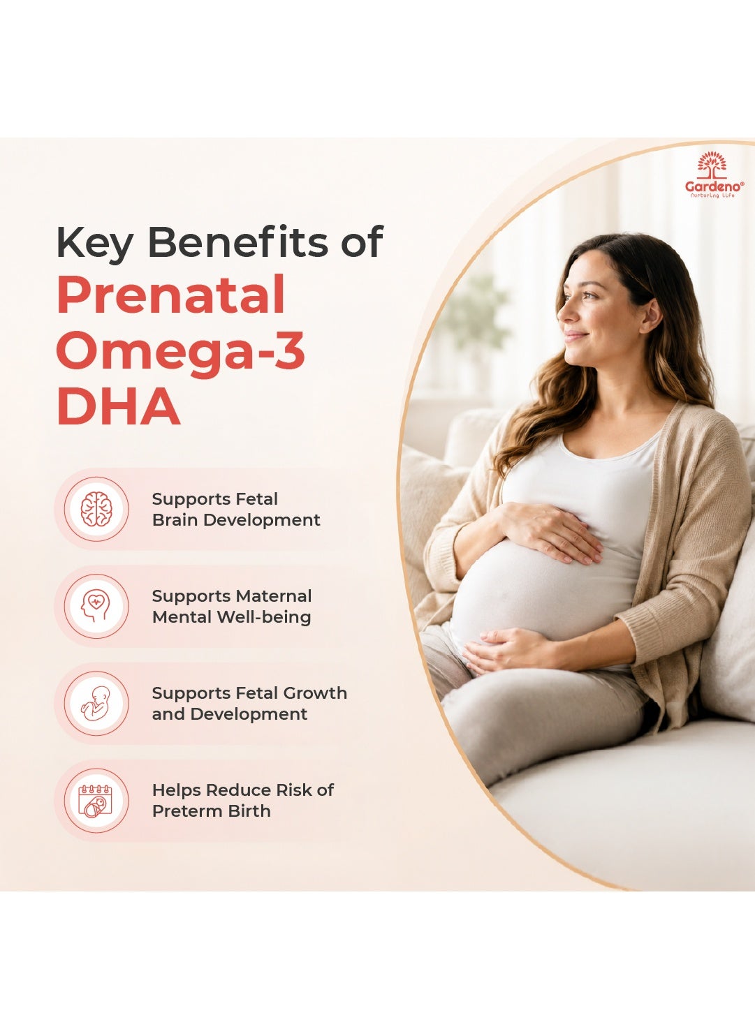 DHA Forte -Prenatal DHA Omega-3 Softgels |Supports Baby Brain & Eye Development During Pregnancy|Purified Sardine Fish Oil, 90 Count, 500mg Each - Image 4