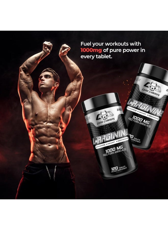 L-Arginine 1000 mg – 120 Tablets | Nitric Oxide Support, Endurance & Workout Performance - Image 6