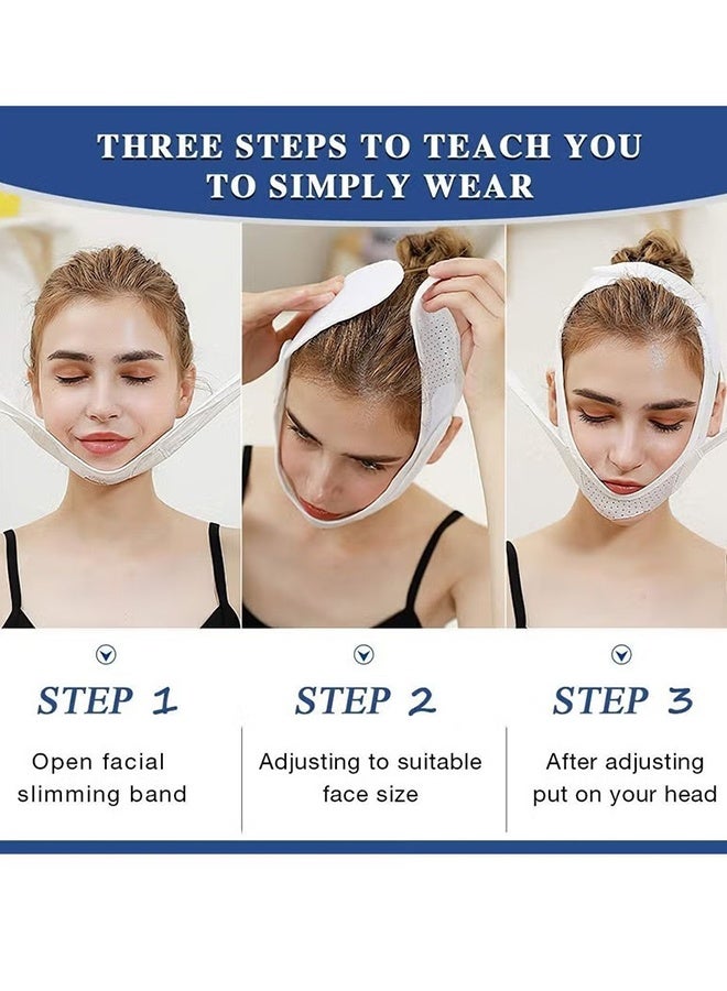 Breathable Face Slimming Strap, Face Lift Strap, Reusable Face Lifting Bandage P
