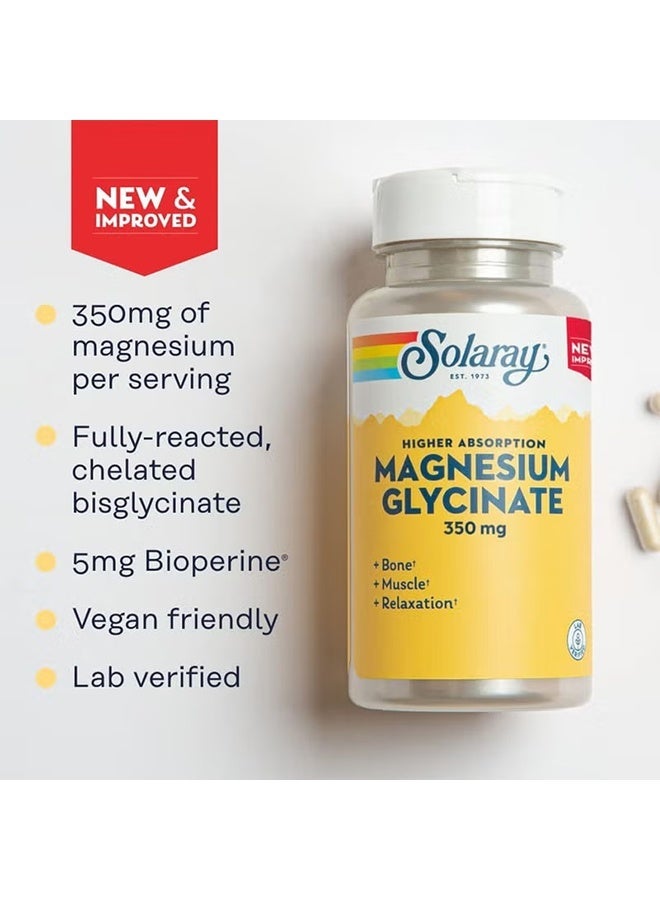 Magnesium Glycinate 350Mg Muscle And Nerve Support 120 Capsules - Image 2