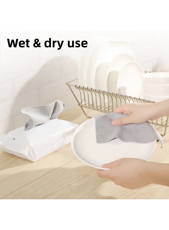 Reuseable Cleaning Cloths Household Extractable Rag Absorbent Microfiber Kitchen