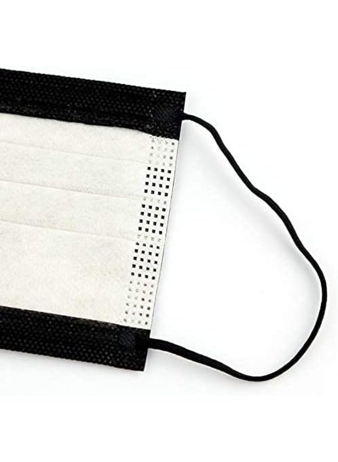 Disposable Face Mask with Comfortable Ear Loop (50 Pieces, Black) - Image 2
