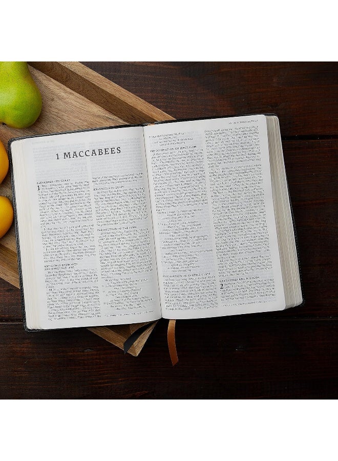 NRSV, Catholic Bible, Thinline Edition, Leathersoft, Black, Comfort Print: Holy