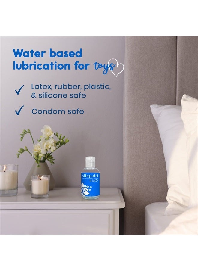 H2O Water Based Lube Lubricant Glycerin Free, 4.2 Oz - Clear, Unscented
