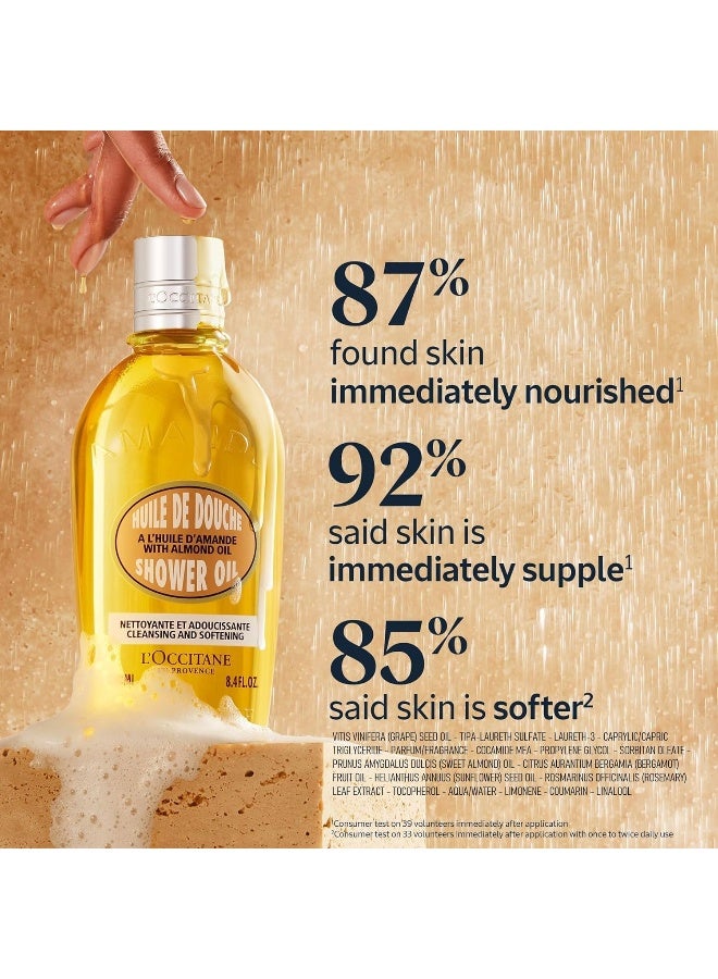 Amande Shower with Almond Oil yellow 250 ML - Image 5