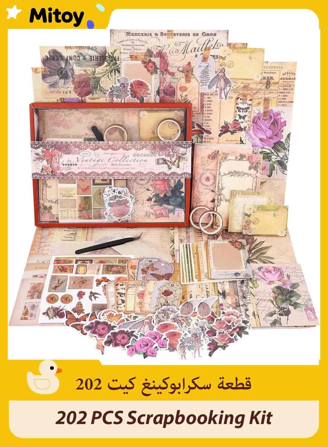 DIY Journal Kit for Girls, Girls Toys Journaling Art Crafts Kit, Birthday Gifts for Kids Age 4+