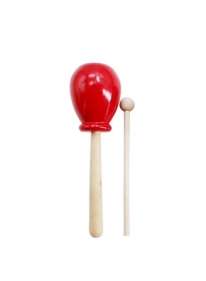 Dragon Head Wooden Clapper Orff Musical Instrument | Red Mini Fish Shape Rhythm Clapper | Wooden Percussion Teaching Tool for Kids, Schools, Music Classes & Early Learning - Image 3