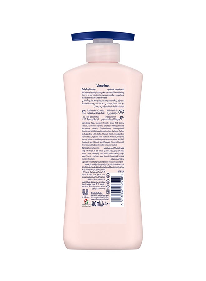 Essential Even Tone Daily Brightening Body Lotion 400ml - Image 2