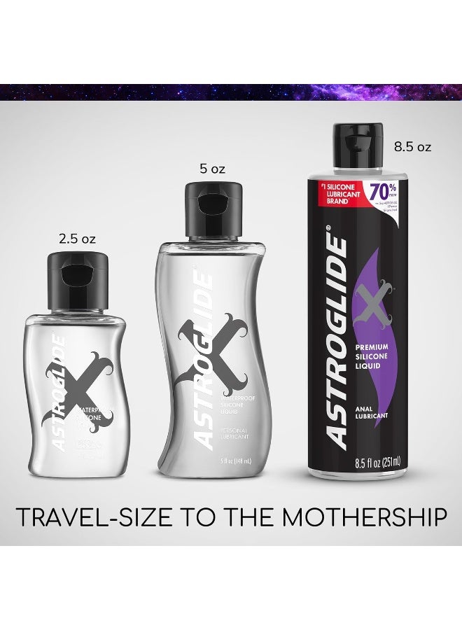 Astroglide X, Premium Waterproof Silicone Personal Lubricant, 5 oz.