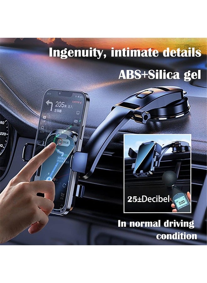 Dashboard Phone Holder,Powerful Vacuum Suction+Flexible Arm 360 Adjustable Car Phone Holder Mount Clip,Most Stable Phone Holder for Car Compatible with iPhone 14 Plus/Pro Max XR XPlus - Image 3