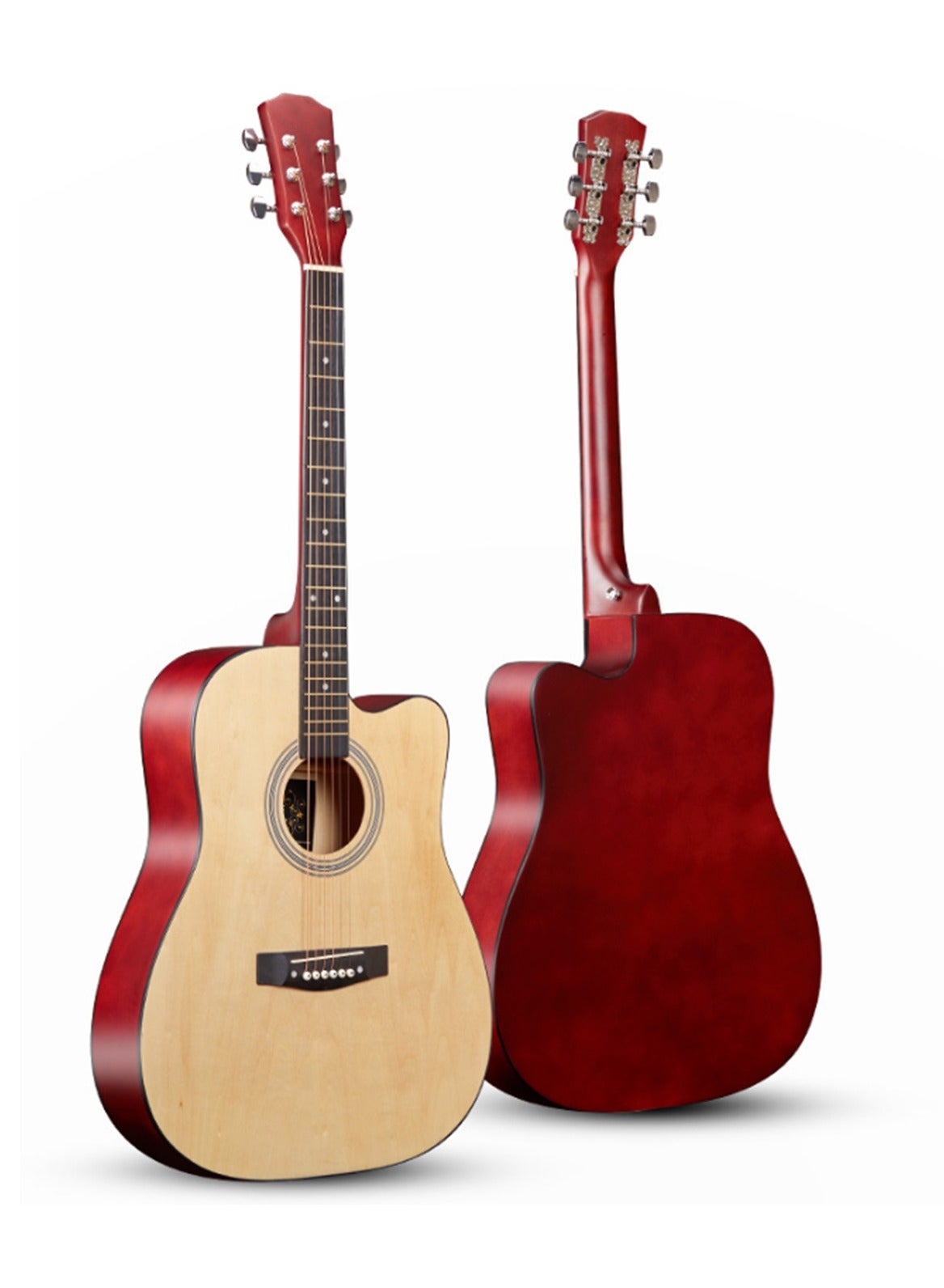 41-Inch Basswood Matte Guitar Folk Guitar Band Guitar Beginner Guitar + 5 Accessories