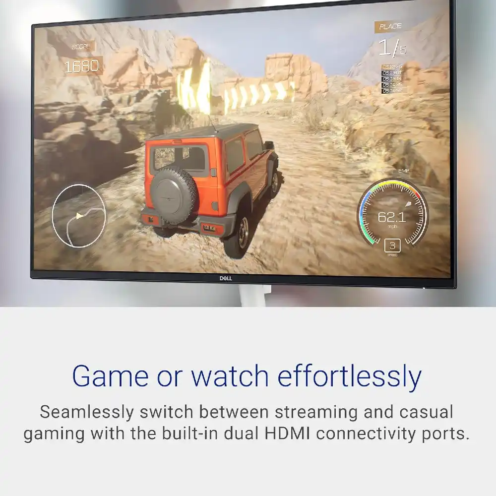 Dell S2425H 24 Inch FHD Monitor - 100Hz IPS Display with Built-in Speakers, 99%