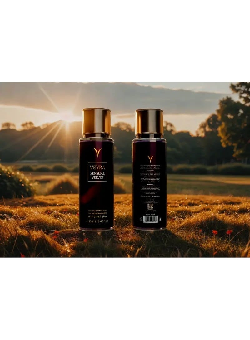 VEYRA Sensual Velvet Fine Fragrance Mist, 250ml, Luxurious Body Mist with Earthy Notes - Image 2