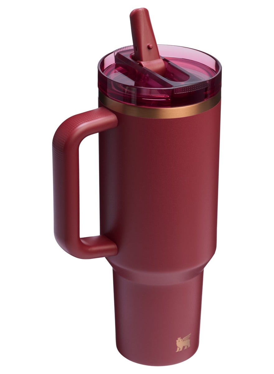Quencher ProTour Flip Straw Tumbler with Leakproof Lid 40 oz | Built-In Straw & Handle | Cupholder Compatible for Travel | Insulated Stainless Steel Cup | BPA-Free - Image 2