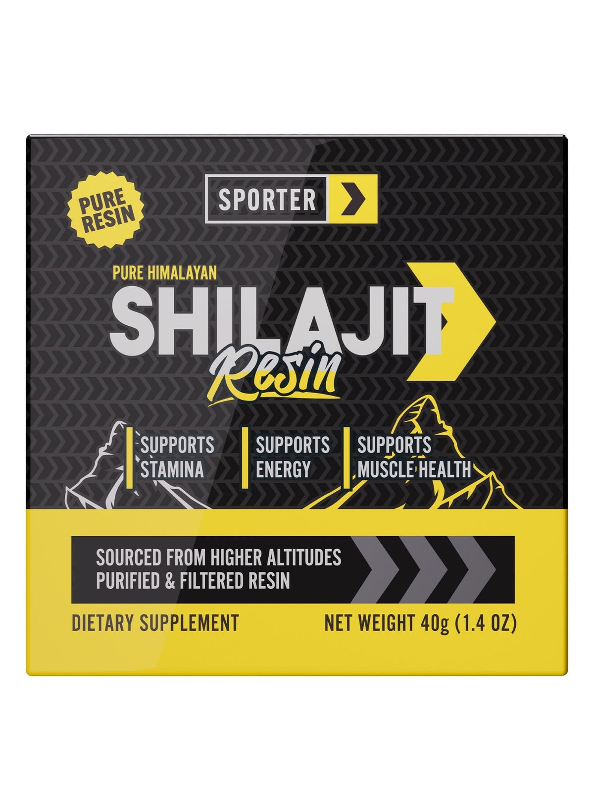 Sporter Pure Himalayan Shilajit Resin – 250mg per Serving, High Fulvic Acid, 40g Natural Dietary Supplement - Image 2