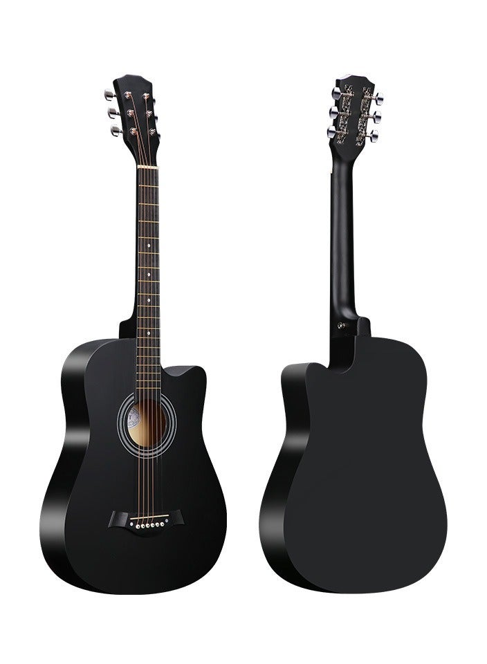 38-Inch Guitar With Accessories Set for Kids and Adults with Guitar Bag Tuner Brass strings Capo String Pick and Clean Cloth for Gift - Image 2