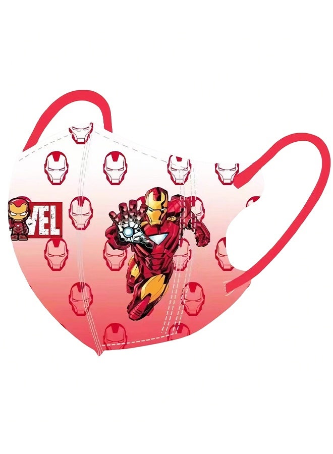 Individually Wrapped Kids Disposable Face Mask,50 pcs Masks for Children and Teenagers,3-Layer Cute Unisex Children's Masks - Image 6
