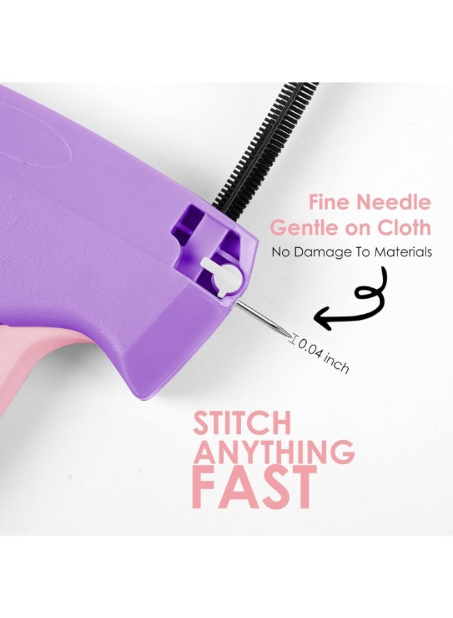 Tagging Gun for Clothing - Mini Stitch Gun for Clothes - Mini Sewing Kit - Purple - Image 3