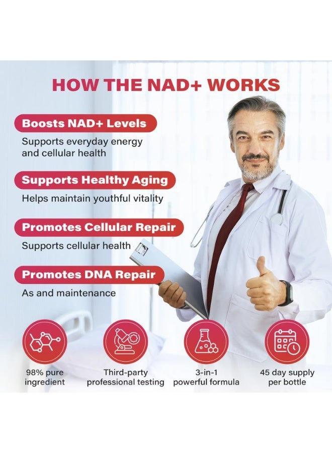 ZOOONE NAD+ 1000mg Drink Mix – Berry Flavor | Skin Aging Support, Energy & Focus – 30 Pack - Image 4