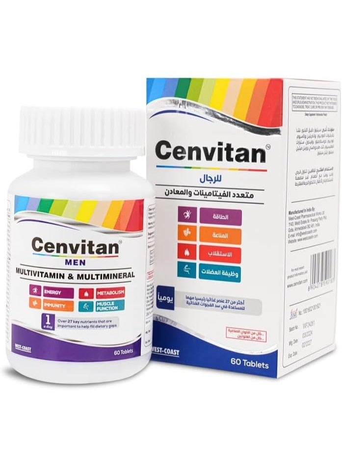 Men Multivitamins & Multiminerals 60 Tablets – Energy, Immunity & Daily Health Support for Men - Image 3