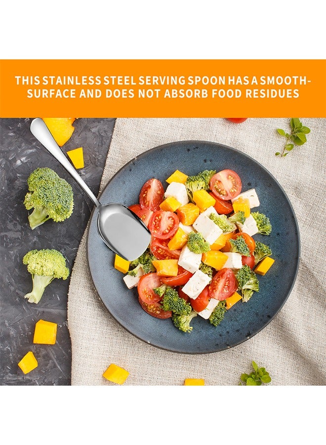 Three stainless steel spoons, buffet spoons, long-handled large spoons, kitchen 