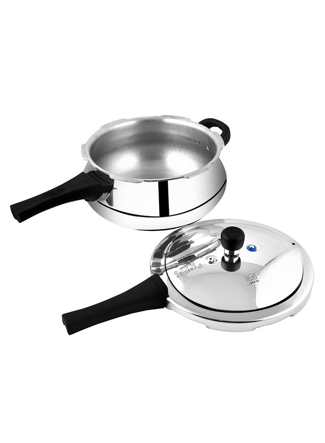 Deluxe Plus Junior Handi Aluminium Pressure Cooker With Lid, Dishwasher Safe & Induction Safe Silver 5Liters - Image 2