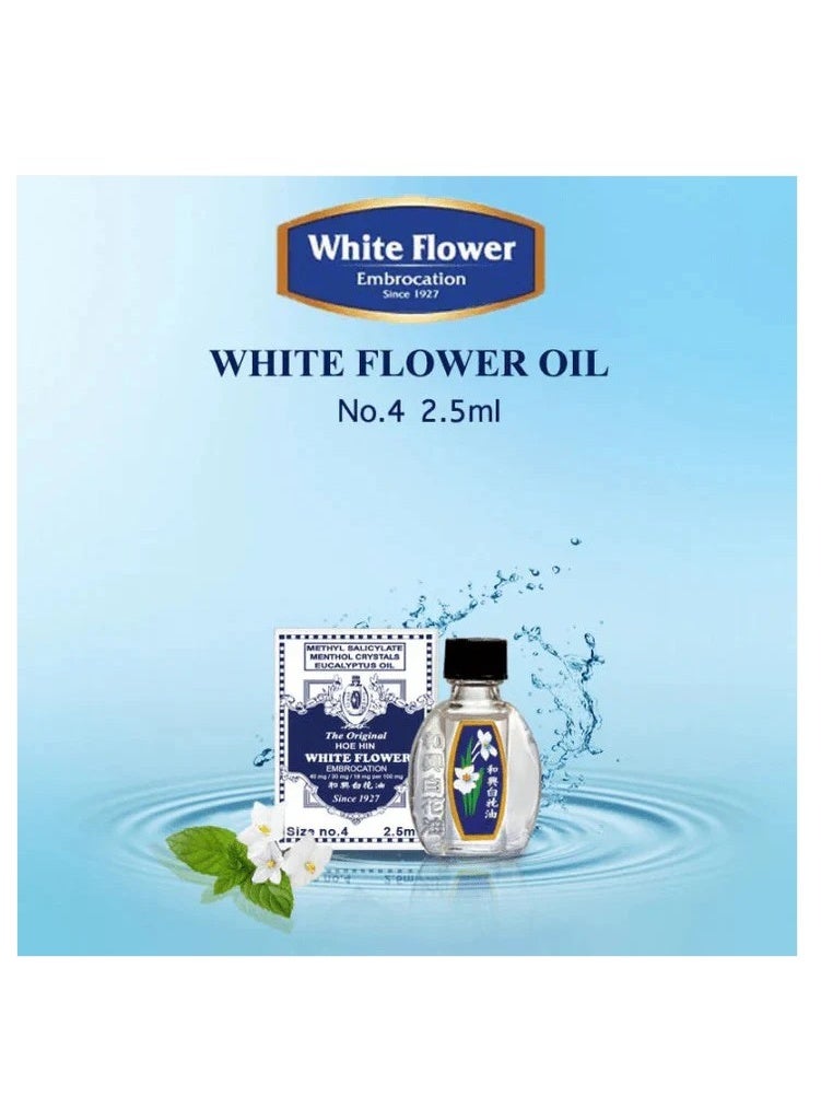 White Flower The Original HOE HIN Embrocation Oil – 2.5ml - Image 2