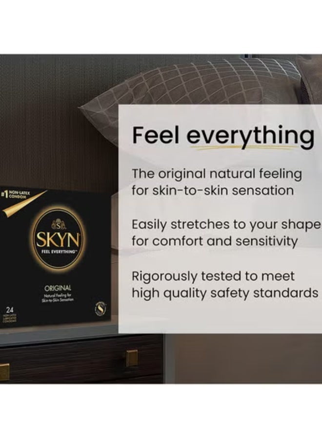 48-Piece Original Natural Feeling Lubricated Non-Latex Condoms For Skin-to-Skin Sensation - Image 3