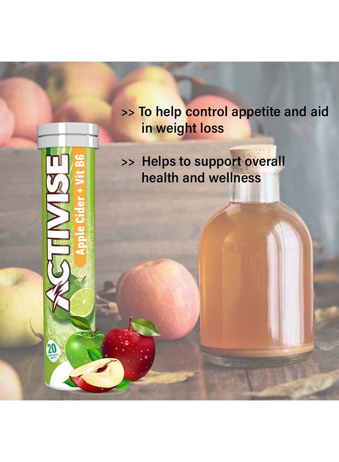 Apple Cider With Vitamin B6 Effervescent Tab Citrus 20's - Image 4