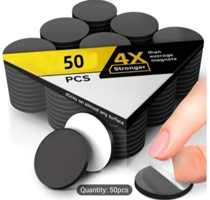 Self-Adhesive Furniture Pads 50 PCS Set – Black Chair Leg Floor Protectors, Non-