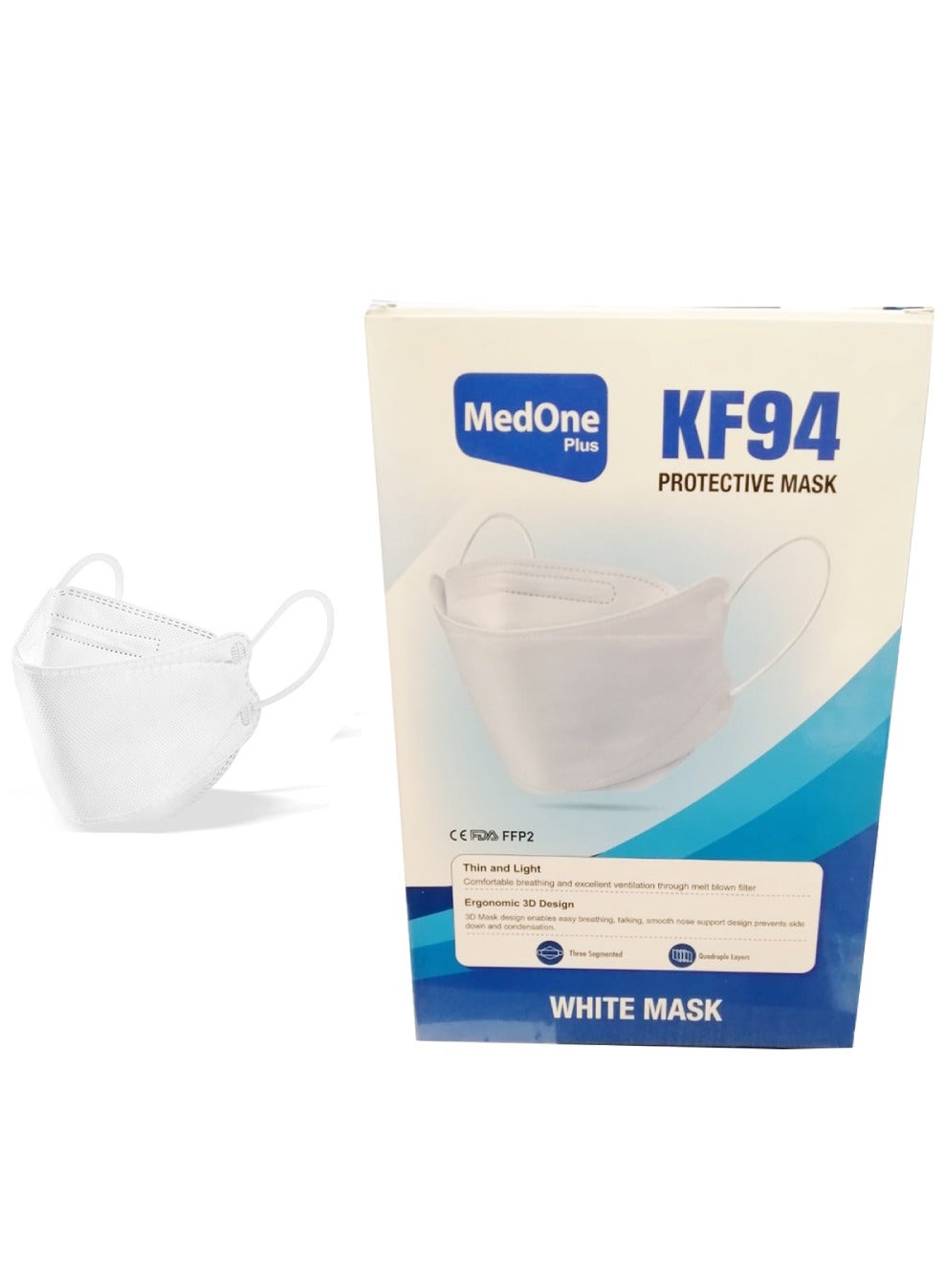 Pack Of 50 Disposаble KF94 Face Mask For Adults Single Pack